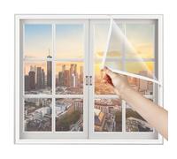 Pantalla de ventana Mosquiteras Transparente 70x125cm Blanco Mosquitera Ventana DIY Mosquiteras Correderas para Ventanas Malla de mosquitera para ventana
