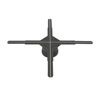 Pantalla de Ventilador de Holograma, 100-240 V 56 cm Función de sincronización del proyector de Ventilador de Holograma 3D para Tienda Enchufe del Reino Unido