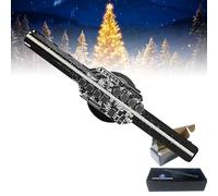 Pantalla De Ventilador Holográfico 3D De 14 Cm, Pantalla Publicitaria De Proyector, 128 Perlas De Luz Led, Gestión por Aplicación, para Uso En El Hogar Y Publicitario