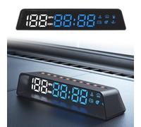 Pantalla de visualización digital para coche (HUD) basada en GPS, velocidad digital y altitud a través de interfaz OBD, DC 10-30 V, material ABS, uso universal (versión inglesa)