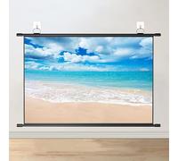 Pantalla del proyector, Pantalla de proyección desplegable Manual for Pared o Techo, HD, relación de Aspecto 4:3 y 16:9(0.672916666666667,60")