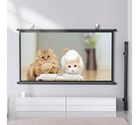 Pantalla del proyector, Pantalla de proyección Manual HD, Pantalla de proyección for Juegos de películas 4K(0.672916666666667,60")