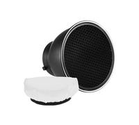 Pantalla Difusora Reflectora Estándar de 7" con Rejilla de Panal de 60 para Linterna con Bowens (con Paño Suave)