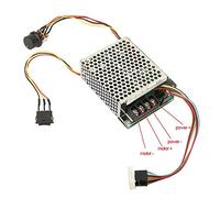 Pantalla digital 0~100% Controlador de velocidad del motor de CC, ajustable 10-55V 60A Controlador de velocidad del motor de CC PWM 12V 24V 48V 2000W MAX 100A Potenciómetro reversible