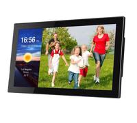 Pantalla Digital de Fotos de 32 Pulgadas para Montaje en Pared Marco de Fotos Digital IPS FHD de 1080p Reproductor de Publicidad con Sensor de Movimiento(Black,27in)