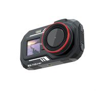 Pantalla digital dual de 48 MP 2.5K con pantalla principal de 3 pulgadas, pantalla secundaria de 1.54 pulgadas, conectividad WiFi, lente AF, reproducción de MP3, para fotografía y video, blanco (negro