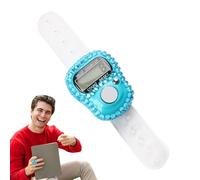 Pantalla digital LCD de 6 paquetes de dedos de electrónica | Contador de conteos, contador portátil para coaching, prendas de punto y pesca