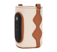 Pantalla Digital Portátil Baby Bottle Warmer para Viajar 26 Configuración de Temperatura de Nivel de Cuero PU Liviano