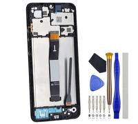 Pantalla digitalizador LCD completa con marco para Xiaomi Redmi 12C 22120RN86G 22120RN86I 22126RN91Y 2212ARNC4L Pantalla táctil Reemplazo Negro 6.7 pulgadas