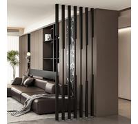 Pantalla divisoria de habitación con Poste de Hierro metálico de 5/8 Piezas, Columna divisoria de Pared para privacidad de Oficina y decoración del hogar, Piso a Techo(8pcs-C,130cm/51in/4.3ft)