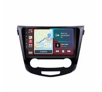 Pantalla Doble DIN Autoradio para Nissan Qashqai X-Trail 2013-2016 con Cámara Trasera y Delantera HD 1080P, Navegación GPS, Radio FM/RDS Dsp, Micrófono, 8 Nuclear 4G+64G