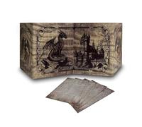 Pantalla Dungeon Master - DOJA Hobbies - DM Screen Plegable 4 Paneles Acabado Liso, con Bolsillos y Plantillas Incluidas Personalizables, Accesorio para Dungeons and Dragons y Juegos de rol