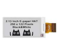 Pantalla electrónica de 2,13 pulgadas, compatible con Raspberry Pi, compatible con Arduino, resolución de 250 x 122, baja potencia, interfaz SPI para proyectos de bricolaje, ideal para etiquetas