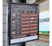 Pantalla electrónica del Tipo de Cambio de la Zona horaria del país, Tablero de visualización del Tipo de Cambio de 60 * 80 cm, año automático, Control Remoto, actualización de Mes y día