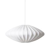 Watt & Veke Pantalla de lámpara Ellipse 80 cm algodón blanco