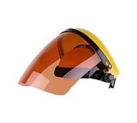 Pantalla facial transparente Pantalla facial de soldadura transparente Pantalla facial facial Protección ocular protectora para trabajadores forestales Fabricación de automóviles Rectificado(marrón)
