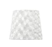 Pantalla fatima e27 30dx15dx20htejido blanco nacar
