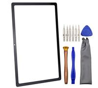 Pantalla frontal de cristal de repuesto para tablet con adhesivo OCA para Samsung Galaxy Tab A7 10.4 (2020) SM-T500 (Wi-Fi), color negro de 10.4 pulgadas