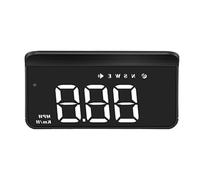 Pantalla frontal del velocímetro del coche, pantalla frontal Hud,Pantalla HUD | Medidor digital con recordatorio de conducción por fatiga, proyector de velocidad de parabrisas transparente, ac