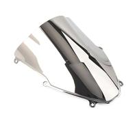 Pantalla Frontal Parabrisas para CBR1000RRR para Fireblade para SP para CBR para 1000RRR para CBR1000 para RRR 2020-2023 Parabrisas Doble Burbuja(Silver)