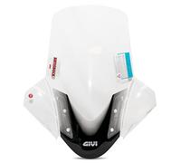 Pantalla Givi con ABE, compatible Yamaha Tricity 125 2025. | Tamaño 69 x 63 cm, transparente, homologación CE, protección de bordes, ABE 38743 compatible con MBK Tryptik 125i, 125i ABS