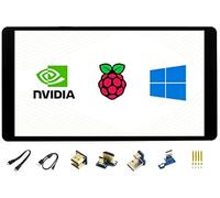 Pantalla HDMI AMOLED de 5.5 pulgadas, resolución 1080 x 1920, pantalla táctil capacitiva con cubierta de vidrio templado dureza 6H para Raspberry Pi 4B/3B+/3B/2B/Zero/Zero W y Jetson Nano, PC, sistemas múltiples