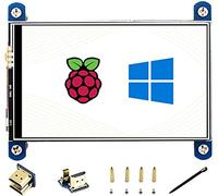 Pantalla HDMI LCD IPS de 4 pulgadas, resolución 800 x 480, pantalla táctil resistiva, interfaz HDMI para Raspberry Pi 4B/3B+/3B/2B/B Zero W, compatible con Raspbian/Ubuntu/Kali/Retropie