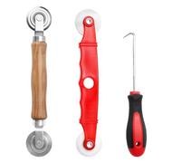 Pantalla Herramienta De Rodillo Giratorio Rodillo para Mosquitera y 3.5mm Gancho de Tira de Goma Accesorios para Mosquiteras Ccesorios Ventana Sello de Puerta 3 Piezas