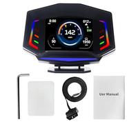 Pantalla HUD Del Coche - Medidor De Velocidad De Cabeza Alta Universal Con Pantalla LCD, Advertencia De Supervelocidad Y Contador Diario | HUD Parabrisas Fácil De Instalar Para La Seguridad De La