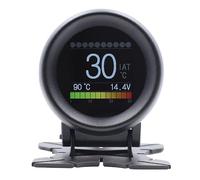 Pantalla HUD for Coche, velocímetro OBD, tacómetro, Turbo, indicador de Temperatura del Agua e inclinómetro Digital HD
