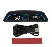 Pantalla HUD para Automóvil, Velocímetro GPS Digital con Pantalla HUD Universal para Automóvil DC5V con Alarma de Velocidad Ajuste Automático de Brillo Velocímetros