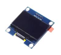 Pantalla industrial de 1.3 pulgadas, resolución de 128 x 64, interfaz GND de 4 pines, compatible con protocolos de comunicación SPI IIC, módulo LCD Oleds SPI/IIC, blanco y azul