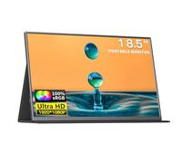 Pantalla IPS portátil de 18 5 pulgadas 1080P 100Hz frecuencia de actualización 100 sRGB pantalla externa extendida con altavoces duales, cubierta protectora desmontable, interruptor compatible