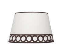 Pantalla lampara dalia e14 blanca/plata 15dx12dx13h
