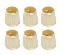 Pantalla Lampara Mesa, 6 Piezas Mini Pantalla De Lámpara, Tela Pequeñas Para Lámparas De Mesa Recambio Para Lámparas De Pie