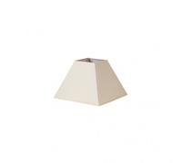 Pantalla lámpara pirámide mezzo e27 beige tejido popelín 25x11x18 c