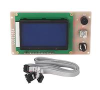 Pantalla LCD 12864 para impresora 3D, módulo de control LCD con perilla codificadora, pantalla azul de resolución 128x64, compatible con Anet A6, A8, PLUS, E12 y E16.