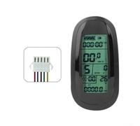 Pantalla LCD a color, para bicicleta eléctrica KT-LCD6, computadora de ciclismo de 24V-48V, con conector SM, pantalla impermeable que muestra kilometraje de nivel de velocidad y códigos de falla