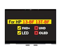 Pantalla LCD de 13.3 pulgadas para HP Envy x360 13-bf 13t-bf 13-bf000 13t-bf000 13-bf0xxx 13t-bf0xx 1920 x 1200 30 pines digitalizador de pantalla táctil no OLED (plata natural)