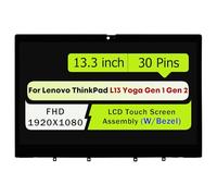 Pantalla LCD de 13.3 pulgadas para Lenovo ThinkPad L13 Yoga Gen 1 Gen 2 20R5 20R6 FHD 1920 x 1080 30 pines digitalizador de pantalla táctil