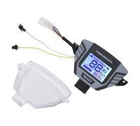Pantalla LCD de bicicleta eléctrica, 48 V, 60 V, 72 V, pantalla de velocímetro de motor, medidor digital de interfaz de 6 pines para reparación de triciclo de scooter eléctrico (con estuche)