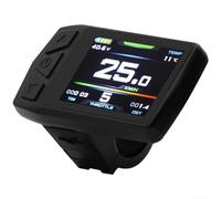 Pantalla LCD de bicicleta eléctrica con pantalla a color que soporta velocidad de nivel de batería y visualización de código de falla, conector SM para uso KT-TF01U