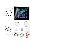 Pantalla LCD de Fuente de alimentación regulada por CC SPPS-B305D con configuración de codificador de Interruptor de Salida 30V5A(Size:SPPS-B305D White220V)