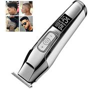 Pantalla LCD de peluquería profesional de las podadoras de pelo de los hombres de pelo calvo barba Trimmer Herramientas eléctricas inalámbrico corte de pelo máquina del cortador recargable Edger