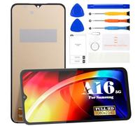 Pantalla LCD de repuesto para Samsung Galaxy A16 5G para Samsung Galaxy A16 5G Dispaly para SM-A166B, SM-A166P, SM-A166E, kits de reparación de montaje de digitalizador de pantalla táctil (negro, sin