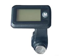 Pantalla LCD de velocidad para bicicleta eléctrica y scooter con cable de 170 cm y cerradura de llave, diseñada para sistemas de voltaje de 36 V a 72 V (A)