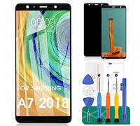 Pantalla LCD Incell para Samsung Galaxy A7 2018 para Samsung A7 2018 Pantalla LCD de Repuesto SM-A750F Conjunto digitalizador táctil SM-A750G, SM-A750C, SM-A750X, SM-A750N Kit de reparación (Negro)