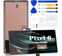 Pantalla LCD OLED para Google Pixel 6 para Google Pixel 6, repuesto de pantalla táctil para GB7N6, G9S9B16, G9S9B, GR1YH, kits de reparación de pantalla táctil con marco (negro)