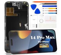 Pantalla LCD OLED para iPhone 14 Pro Max de 6.7 pulgadas para iPhone 14 Pro Max A2894, A2651, A2893, A2895, pantalla LCD táctil, kit de reparación de montaje digitalizador (negro)