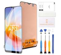 Pantalla LCD OLED para Samsung Galaxy A70 A705 SM-A705F A705FN A705MN/DS LCD Display Touch Screen Digitizer Assembly Kit de reparación de repuesto - Negro sin marco